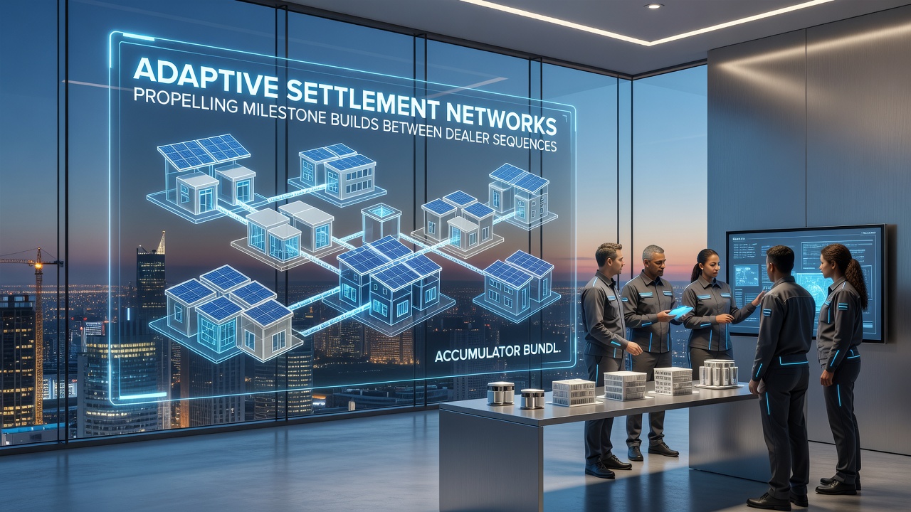 Handheld device displaying synchronized accumulator bundles advancing alongside progressive reel trails via adaptive settlements