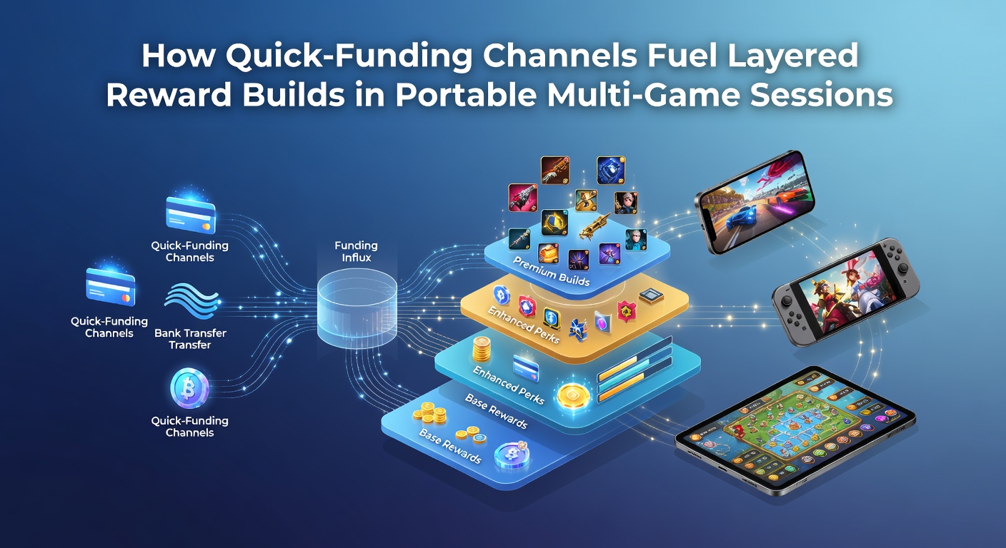 Player engaging with multiple casino games on a mobile device during a seamless funding and reward session