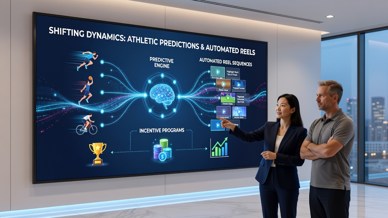 Data visualization of incentive program flows connecting sports bets to reel sequences in mobile apps