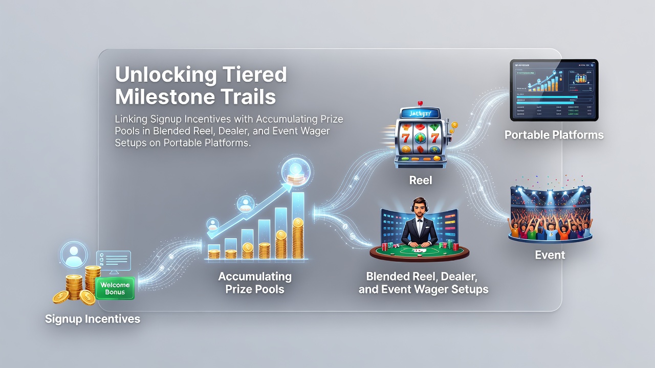 Unlocking Tiered Milestone Trails: Linking Signup Incentives with Accumulating Prize Pools in Blended Reel, Dealer, and Event Wager Setups on Portable Platforms